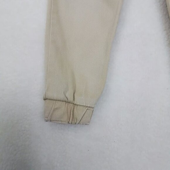 7 for All Mankind Boys Cotton Jogger Sz 4T Tan Pullon Pant Elastic Waist Pockets - Picture 5 of 7